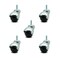 Service Caster 2 Inch Bright Chrome Hooded 3/8 Inch Threaded Stem Ball Casters SCC, 5PK SCC-TS01S20-POS-BC-38-5 - alternate 1